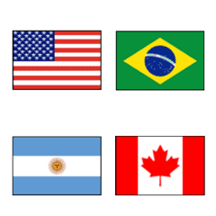[LINE絵文字] 世界の国旗アメリカの画像
