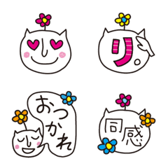 [LINE絵文字] 使いそう絵文字☆ねこじん2の画像