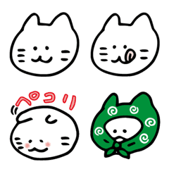 [LINE絵文字] ふつうのねこ絵文字の画像