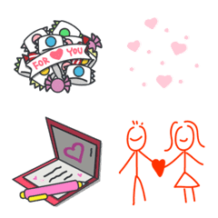 [LINE絵文字] 終わらない：ラブレターの画像