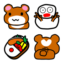 [LINE絵文字] PIYOTARO FRIENDS KUMATARO 絵文字の画像