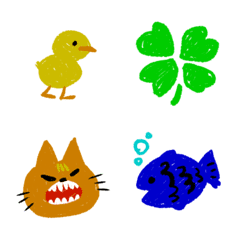 カラフルな落書き1の絵文字メイン画像
