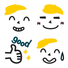[LINE絵文字] 黄色い帽子のあいつの画像