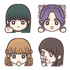 [LINE絵文字] CUTE LADY EMOJIの画像