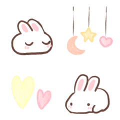 [LINE絵文字] もちもちうさぎ22の画像