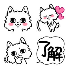 [LINE絵文字] チンチラ猫＆ふきだしの画像