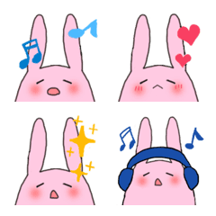 ミュージシャンにやさしめなうさ絵文字の絵文字メイン画像