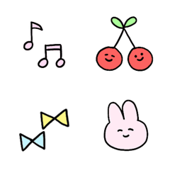 [LINE絵文字] ピンクうさぎさんの画像