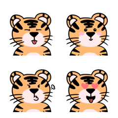 [LINE絵文字] Tiger's expressions emojiの画像