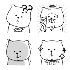 さりげなく添える熊♡絵文字の絵文字メイン画像