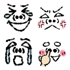 [LINE絵文字] 鼻野 穴子さんの絵文字の画像