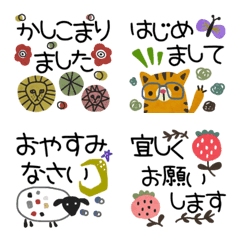 [LINE絵文字] 41chの北欧風*絵文字 3の画像