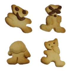 [LINE絵文字] 素朴なクッキーたちの画像