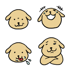[LINE絵文字] 庶民的な犬の画像