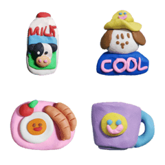 [LINE絵文字] Made from Clay Emojiの画像