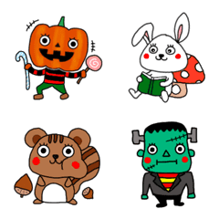 [LINE絵文字] 秋が来た！ハロウィン絵文字！の画像