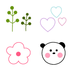 [LINE絵文字] 使いやすい線画絵文字の画像