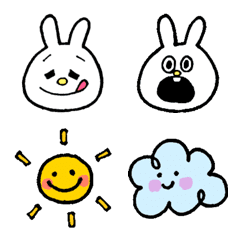 [LINE絵文字] うさぎ 毎日使える絵文字の画像