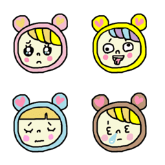 [LINE絵文字] くまこの画像