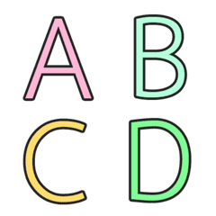 [LINE絵文字] Emoji A-Z English And 0-9 Project 2の画像