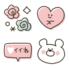 [LINE絵文字] シンプルかわいい♡絵文字♡の画像