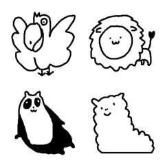 [LINE絵文字] かわいいアニマルたちの画像