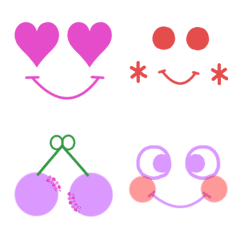 [LINE絵文字] 毎日使える★顔絵文字15の画像