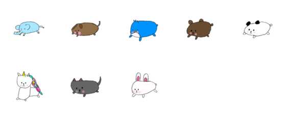 [LINE絵文字]Kawaii Animalの画像一覧