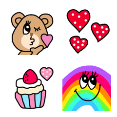 【カラフルハッピー♡cute絵文字】の絵文字メイン画像