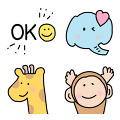 [LINE絵文字] 【ゆるくて可愛い動物たち♡】の画像