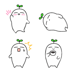 [LINE絵文字] ダイコンのようせいの画像