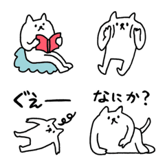 [LINE絵文字] 肩幅が広いねこの画像