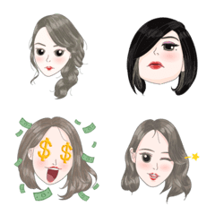 [LINE絵文字] Cuteness overload_Girls emojiの画像