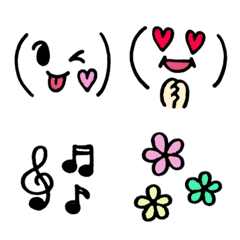 [LINE絵文字] 使いやすい絵文字＆顔文字あつめました♪3の画像