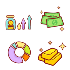 [LINE絵文字] financial planning Emojiの画像