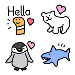 [LINE絵文字] 【わくわくハッピー水族館♡】の画像