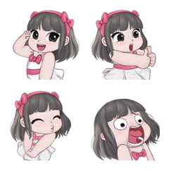 [LINE絵文字] Emoji, TangThai lovely girlの画像