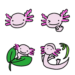 Axolotl Zuni-chan's Emojiの絵文字メイン画像