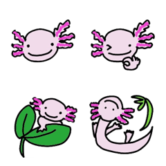 [LINE絵文字] Axolotl Zuni-chan's Emojiの画像