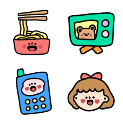 [LINE絵文字] ta da emoji :-Dの画像