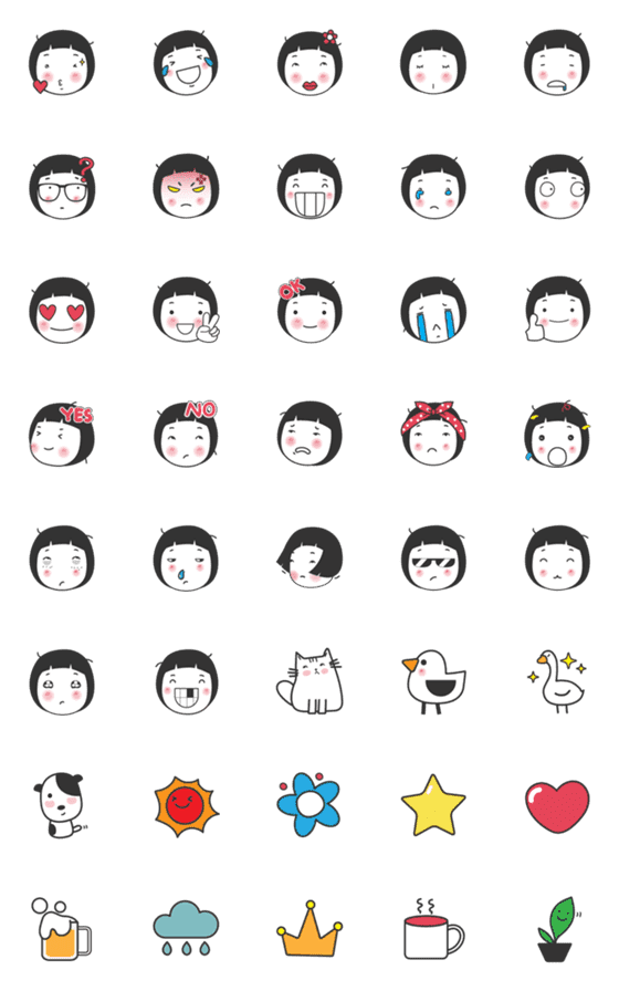 [LINE絵文字]Maki's Day Emojiの画像一覧