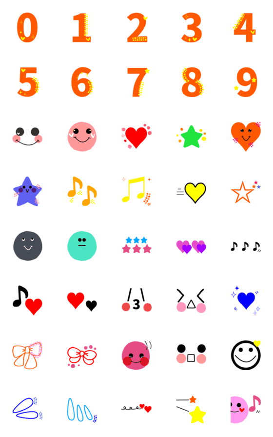 [LINE絵文字]数字＋使える絵文字3の画像一覧