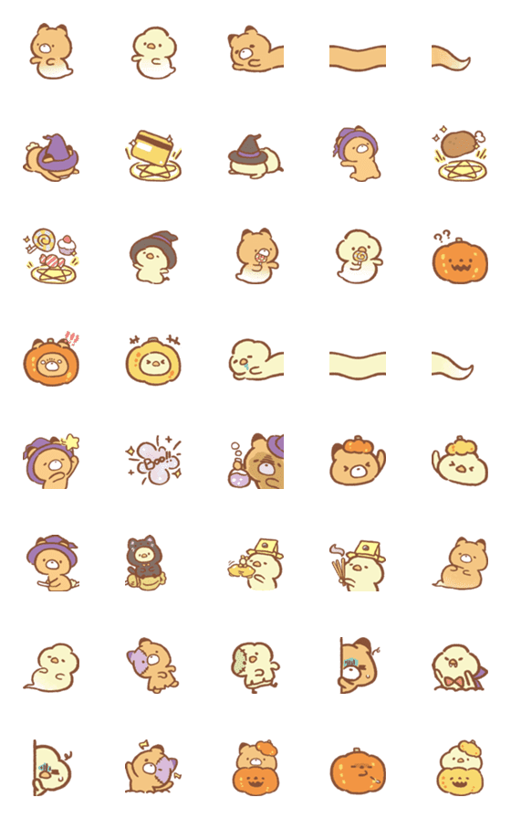 [LINE絵文字]littlepopcorn-Happy Halloweenの画像一覧