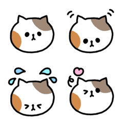 ゆるゆるねこちゃんの基本の絵文字の絵文字メイン画像
