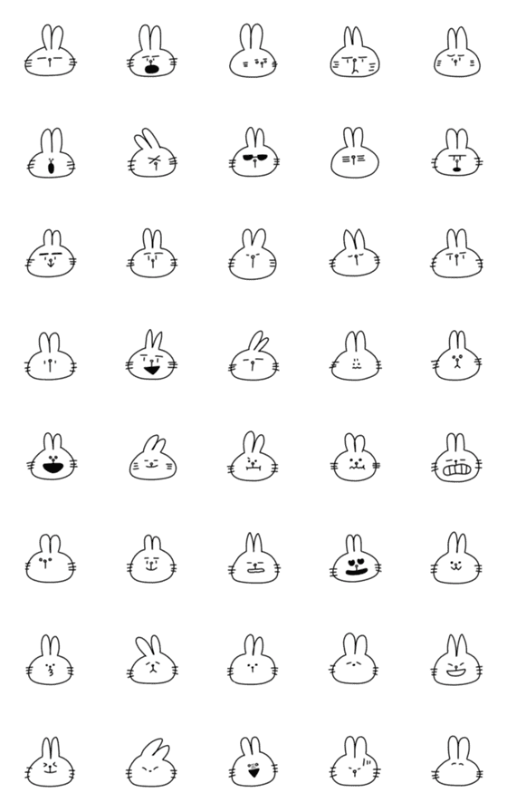 [LINE絵文字]RABBBITの画像一覧