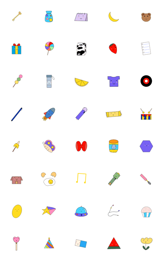 [LINE絵文字]Cute little things.emojisの画像一覧
