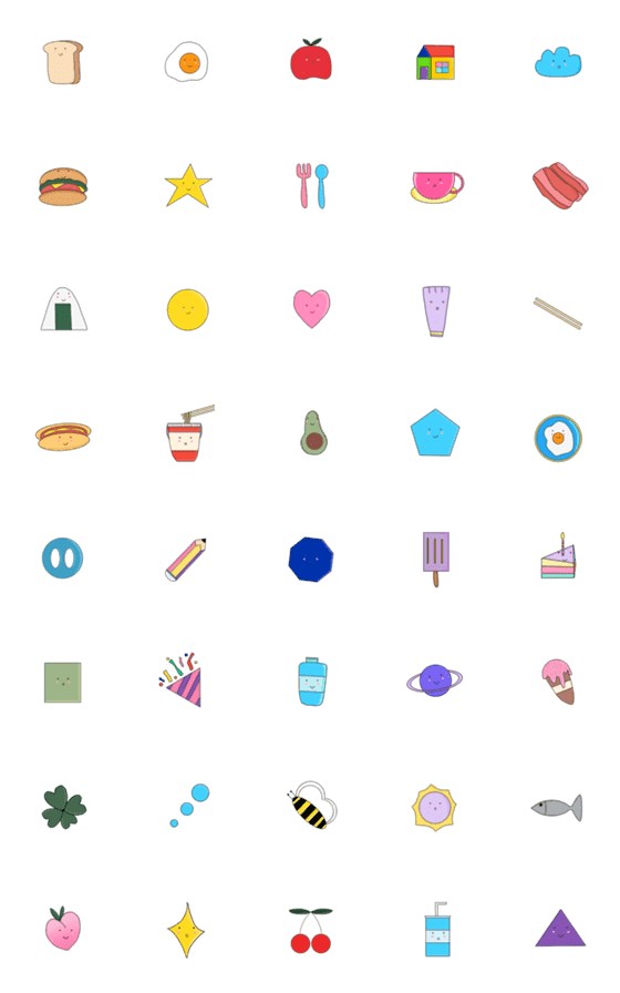 [LINE絵文字]Cute little things.emojis.の画像一覧