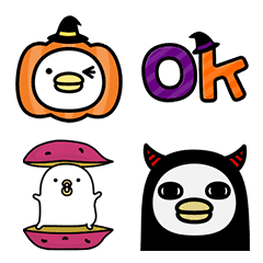 [LINE絵文字] うるせぇトリ ハロウィン絵文字の画像