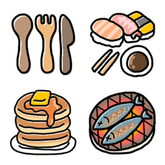 はっきりくっきりカワイイ食べ物絵文字-メイン画像