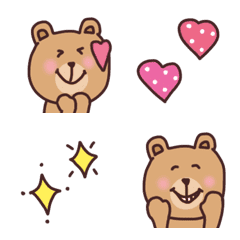 [LINE絵文字] 【毎日使えるクマ♡】の画像